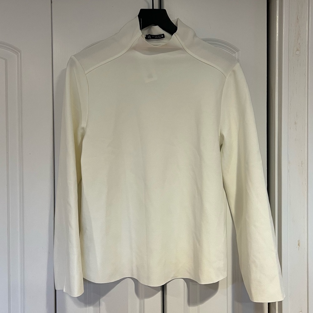 Zara tunic shirt in cream